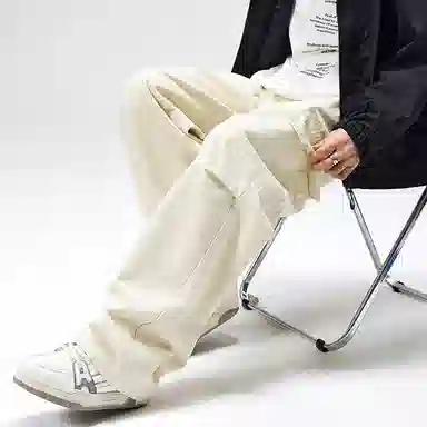 童先森 夏季薄款纯棉工装美式高街垂感多口袋痞帅休闲裤 男款