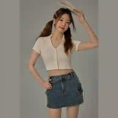 CHUU Cherry Bow Embroidery Cardigan