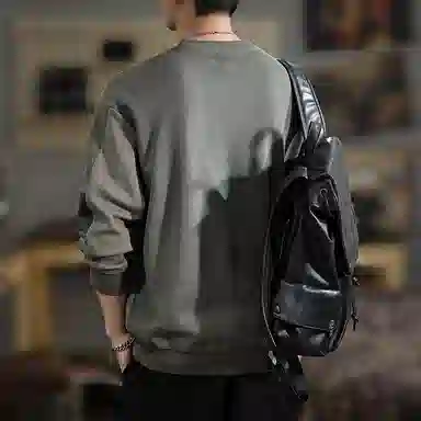遨宇 高端美式复古休闲经典潮流设计感卫衣 男款