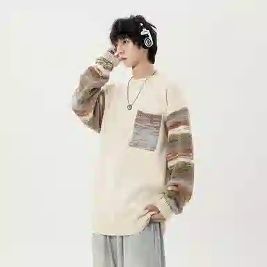 马员外 潮流秋冬季情侣款针织衫 男女同款