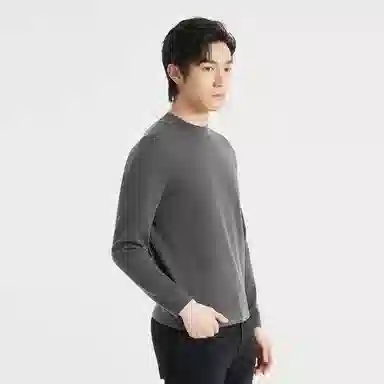 利郎 修身纯色保暖打底衫毛衣 男款