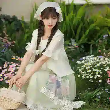 森女部落 花铃湖畔 原创森系娃娃衫上衣田园风衬衫