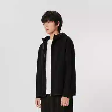 速写 纯色连帽长袖户外夹克外套 男女同款