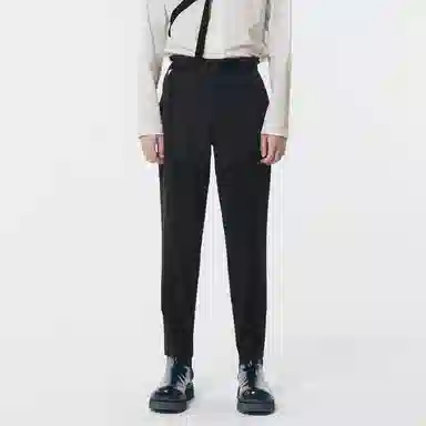 速写 拼接锥形休闲长裤 男款 深藏青