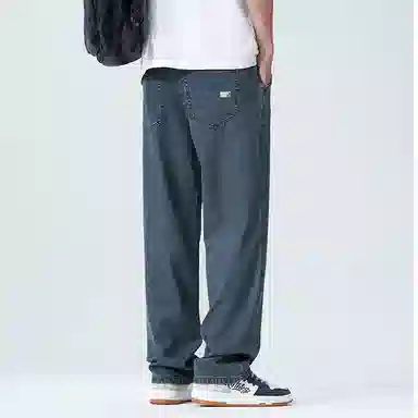 金盾 夏季阔腿宽松长裤牛仔裤 男款