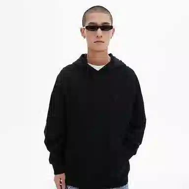 美特斯邦威 国潮纯色休闲宽松连帽卫衣 男女同款