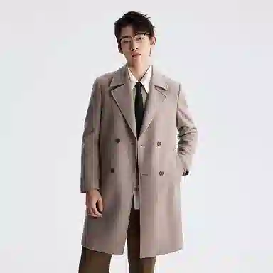 LESS IS MORE Double-Breasted Coat