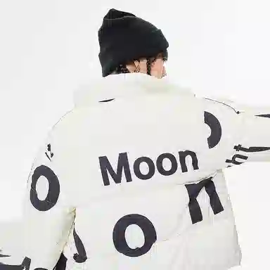 美特斯邦威 国潮立领短款撞色防风保暖羽绒服 女款