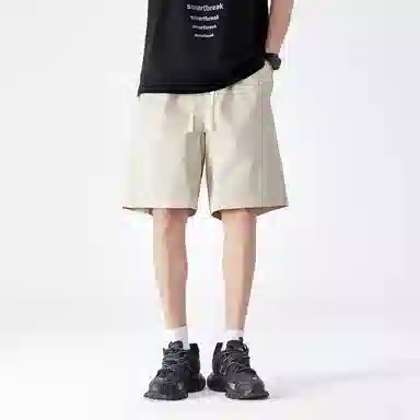 金盾 夏季五分裤宽松纯色休闲短裤 男款