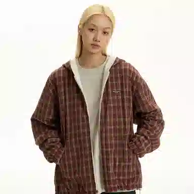 TGNS Vintage Reversible Plaid Hoodie