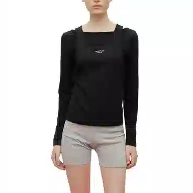 MARITHE FRANCOIS GIRBAUD LAYERED JERSEY LONG SLEEVE