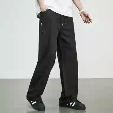 童先森 夏季潮牌纯色中腰长裤休闲裤 男款