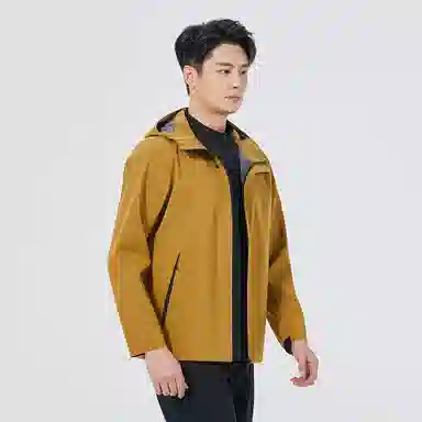 利郎 功能商旅纯色三防科技连帽商务休闲通勤秋季风衣 男款