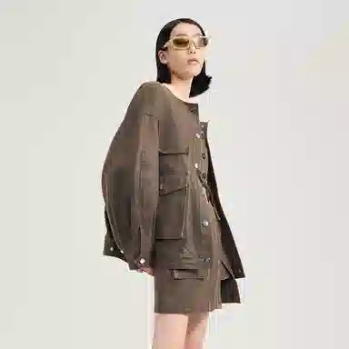 Lost in Echo Retro Cropped Jacket