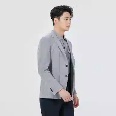 利郎 时尚都市质感简约百搭平驳领含绵羊毛商务休闲秋季西装 男款