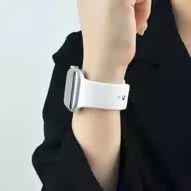 卫欣 苹果适用 手表表带 硅胶材质 液态硅胶纯色表带男女通用