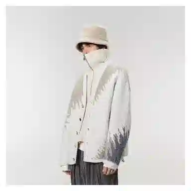 速写 休闲撞色长袖毛针织衫 男女同款