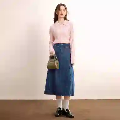 LEDIN Denim Skirt