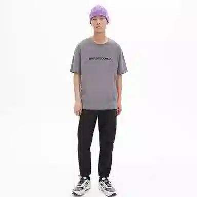 美特斯邦威 国潮宽松系带束脚休闲裤 男款