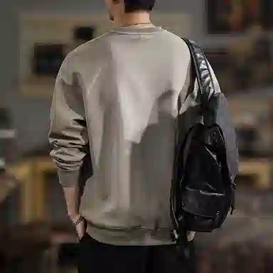 遨宇 美式复古经典休闲潮流简约极简风休闲百搭户外内搭卫衣 男款
