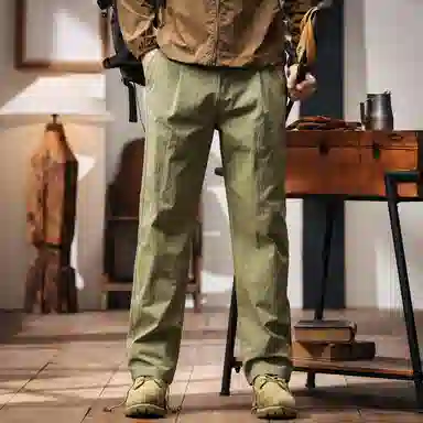 格蓝鹿 薄款垂感慵懒潮牌宽松透气凉感直筒休闲裤英伦美式版型天花板户外速干透气工装裤 男女同款