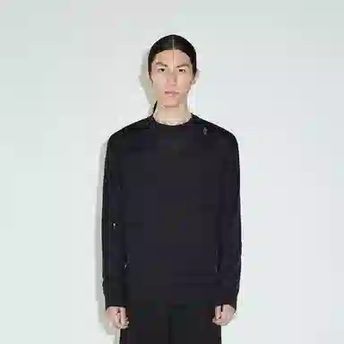 速写 圆领长袖套头时尚休闲毛衣 男女同款