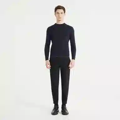 利郎 修身纯色保暖打底衫毛衣 男款