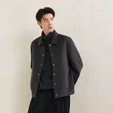 PEACEBIRD MEN Reversible Wool Jacket