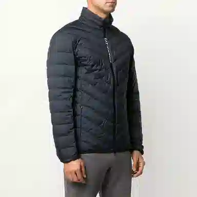 Emporio Armani Quilted Down Jacket Navy