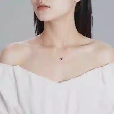 乃瑭 方糖紫定高中紫定成功好运上上签红运当头通勤百搭天然 紫水晶 项链 女款