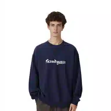 SandKnit Logo Print Fleece Sweatshirt