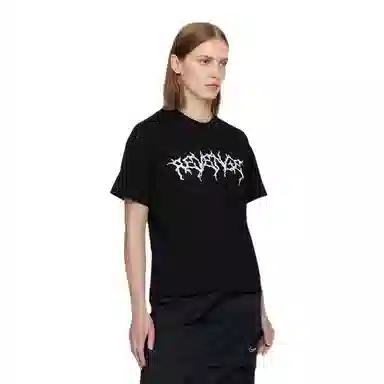 Revenge Logo Print T-Shirt Black