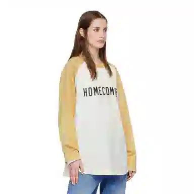 Fear of God Essentials FALL24 HOMECOMING Womens Tri-Blend Baseball Shirt T AMBER