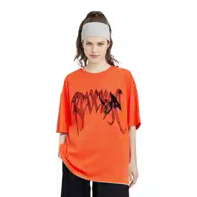 Revenge Retro Logo T-Shirt Orange