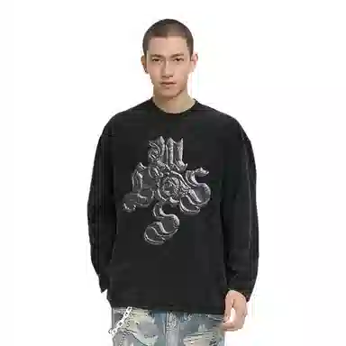 WHOOSIS -MOSLOSTBHNP 3D PRINT WASHED SHIRTT