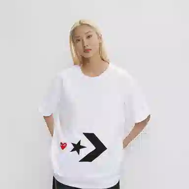 CDG Play x Converse "Play Together" T-Shirt White