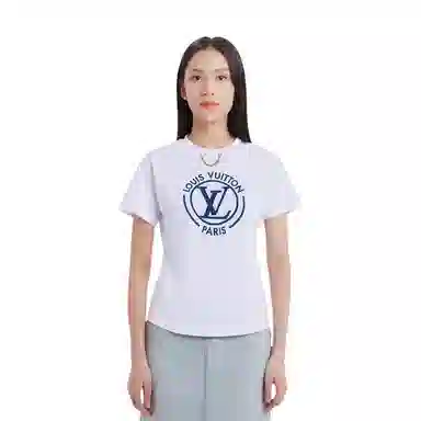 Louis Vuitton SS24 Logo Crewneck T-Shirt White