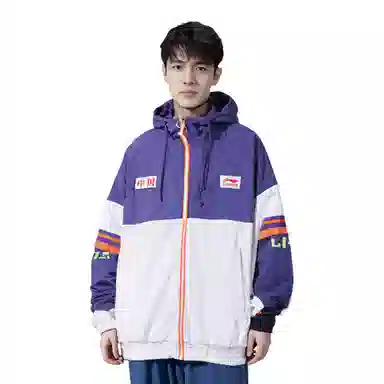 中国李宁 巴黎时装周走秀款 撞色拼接夹克 男款 拼色