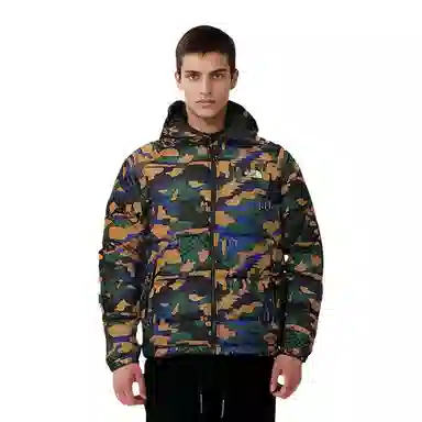 The North Face Camo Logo Puffer Jacket