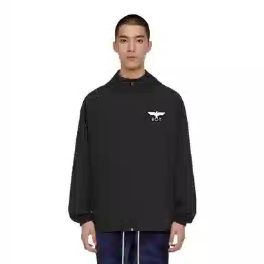 Boy London Eagle Print Hoodie Jacket Black