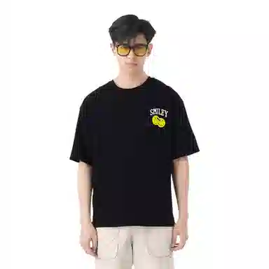 New Era x Smiley Black Tee