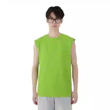 乱步 潮流简约运动无袖透气坎肩外穿夏季内搭上衣打底衫青少年学生背心 男女同款