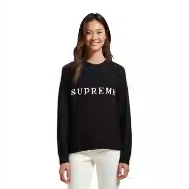 Supreme Contrast Logo Sweater