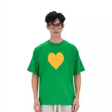 Drew House FW23 Heart Print Tee Green