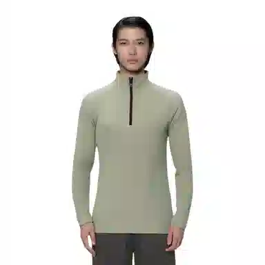 浪莎 立领长袖透气弹力纯色百搭健身衣 男款