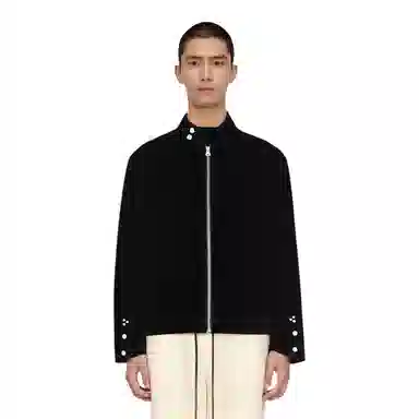 【dme】 美式潮流复古质感立领毛绒仿麂皮袖口纽扣设计超吸睛摩登时代时尚担当夹克 男女同款