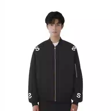 沐诚阳译  街头美式潮牌服外套男女加绒冬季痞帅夹克棒球服 男款