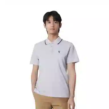 Jordan Printed Polo Shirt Cloud Grey