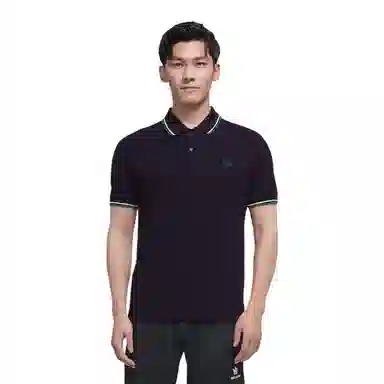 Fred Perry Slim Fit Embroidered Polo Shirt Blue