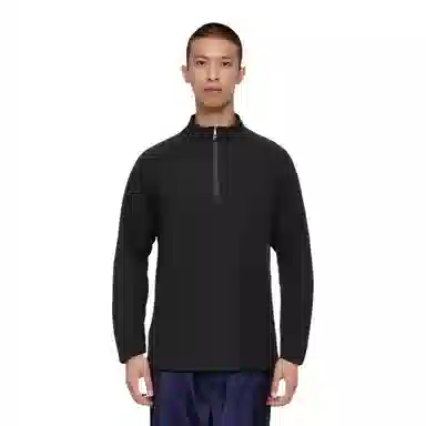 浪莎 立领长袖透气弹力纯色百搭健身衣 男款